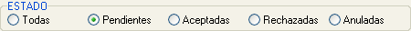 Estado de las oportunidades de venta