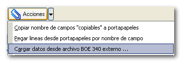 Cargar datos desde archivo BOE 340 externo ...