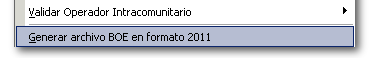 Generar archivo BOE en formato...