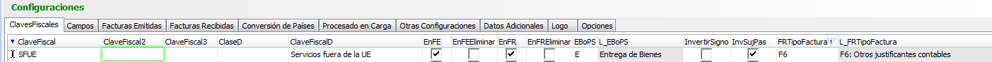 Configurar servicios de fuera de la UE
