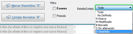 Marcar y filtrar repetidos