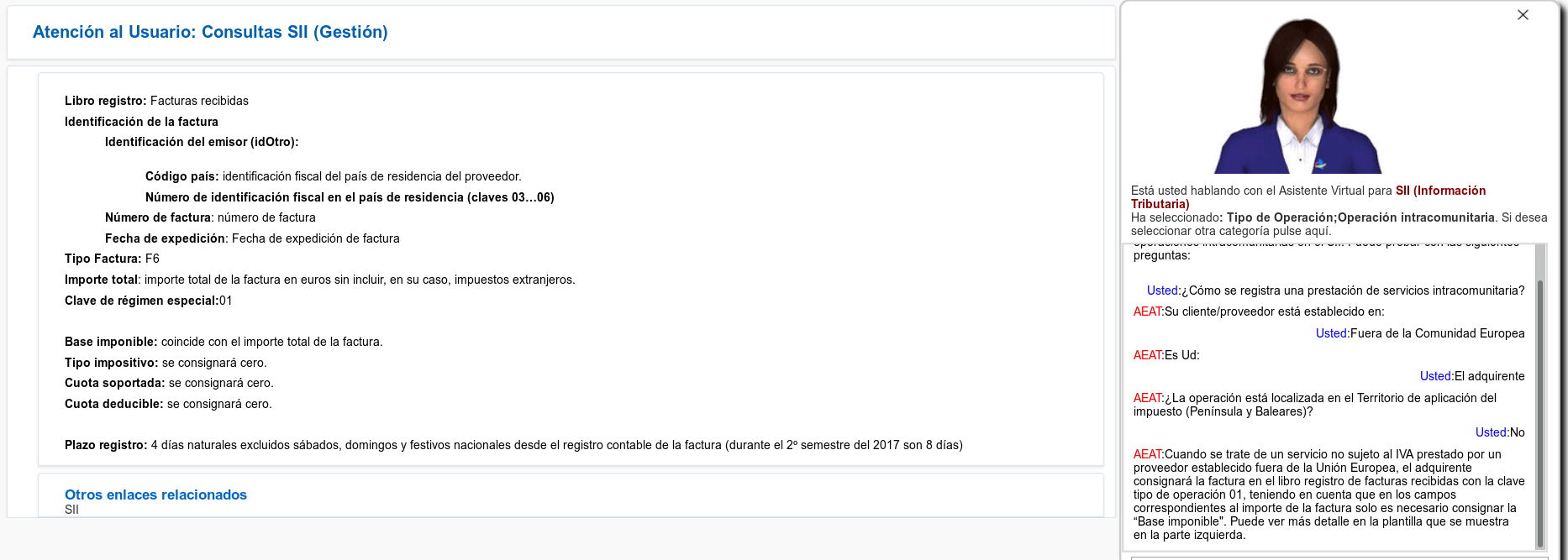 Servicios fuera de TAI actualizados